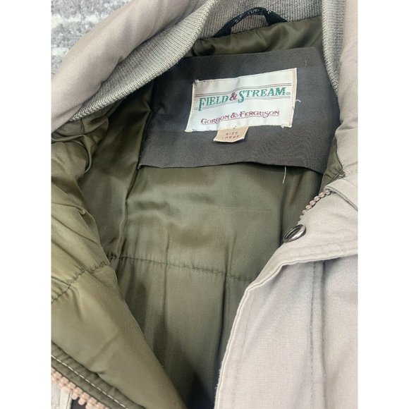 FIELD & STREAM GORDON & FERGUSON KHAKI INSULATED Large JACKET LONG - Picture 5 of 6